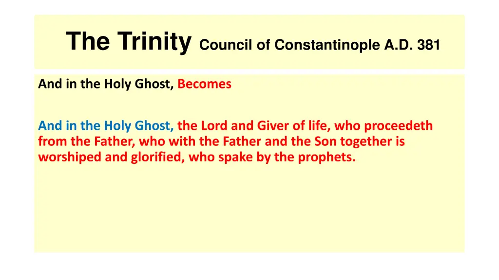 the trinity council of constantinople a d 381 6
