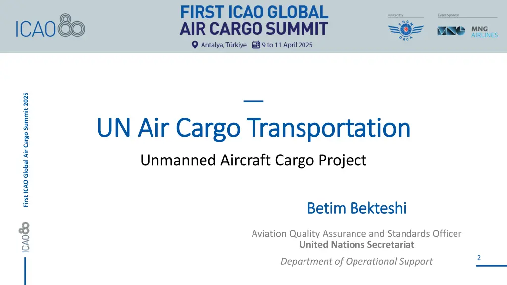 first icao global air cargo summit 2025 1