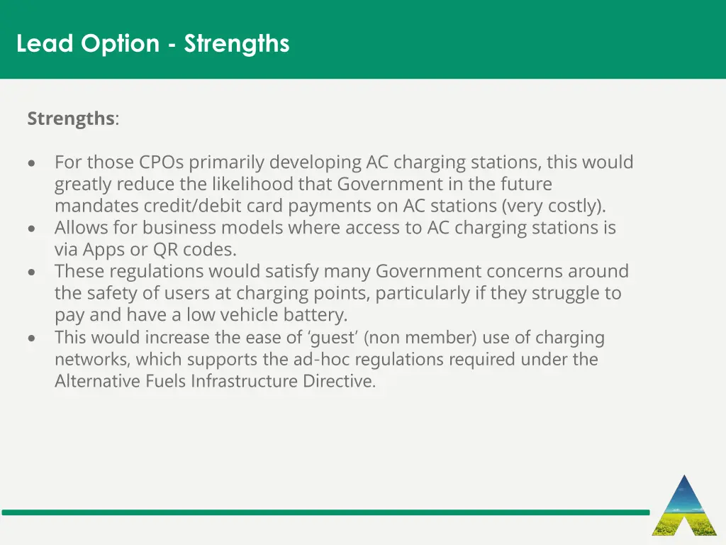 lead option strengths 1