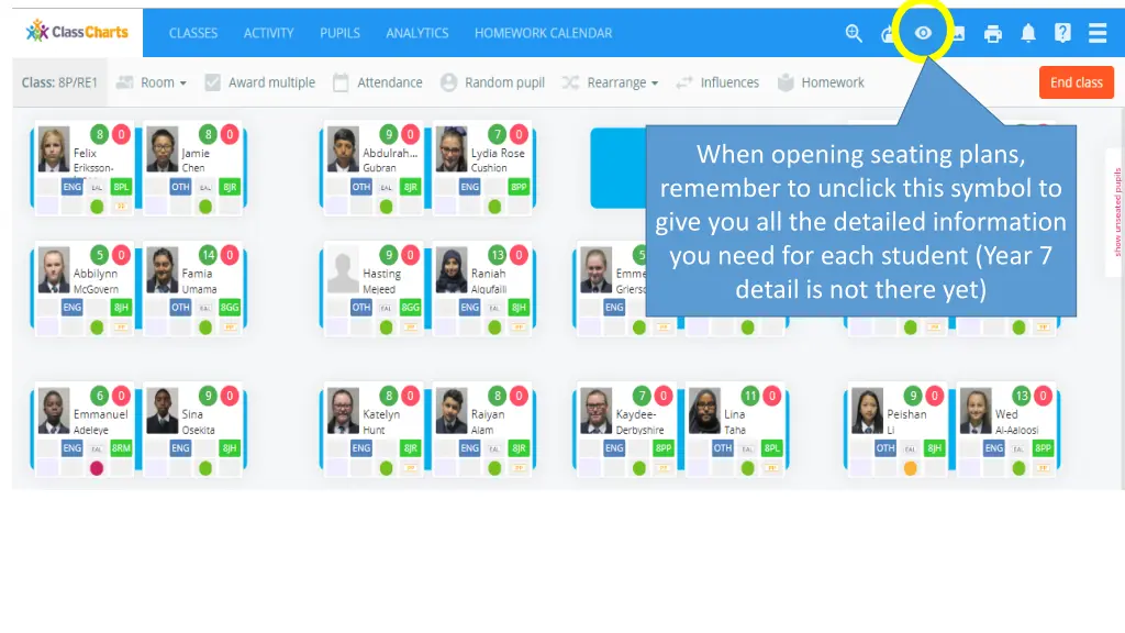 when opening seating plans remember to unclick