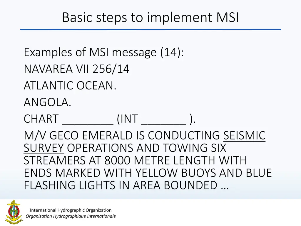 basic steps to implement msi 14