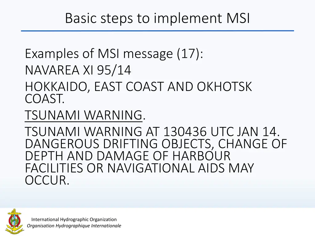 basic steps to implement msi 17