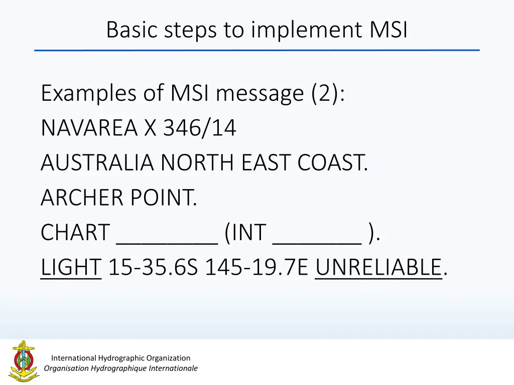 basic steps to implement msi 3