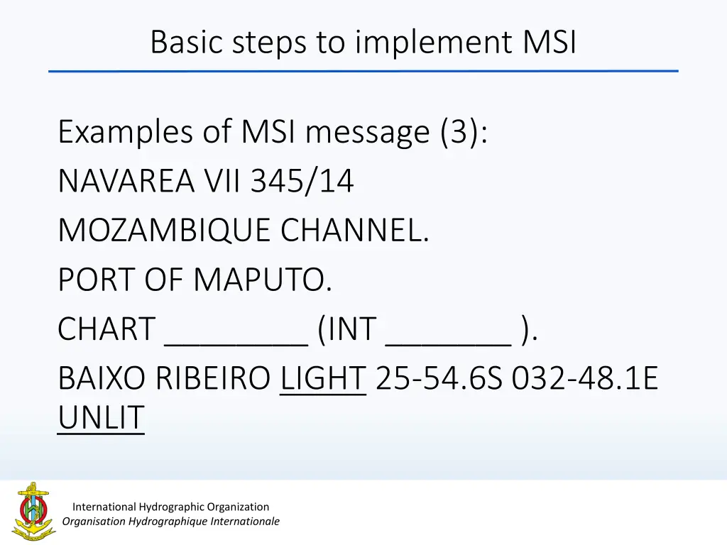 basic steps to implement msi 4