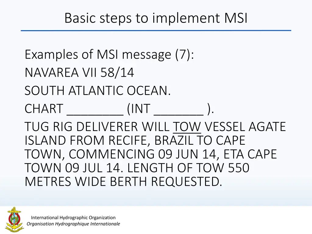 basic steps to implement msi 7