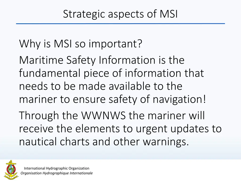 strategic aspects of msi
