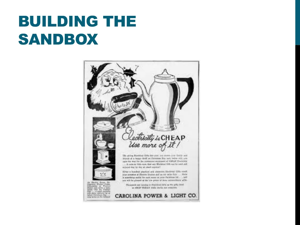 building the sandbox