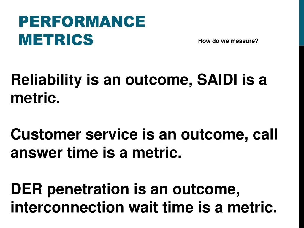 performance metrics 1