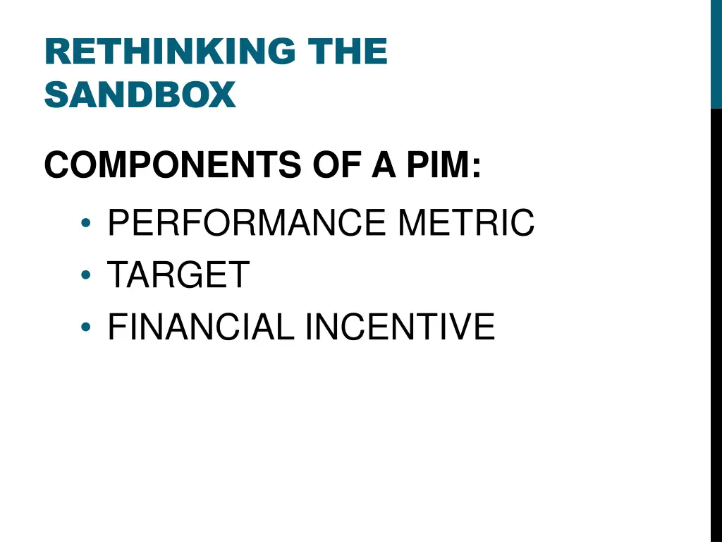 rethinking the sandbox
