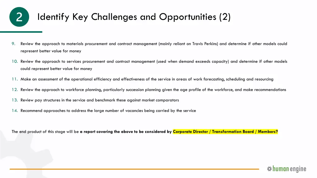 identify key challenges and opportunities 2