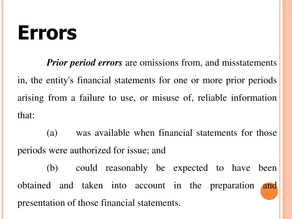 errors