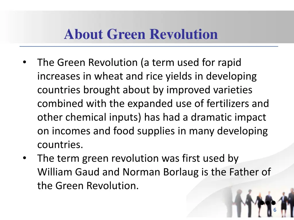 about green revolution