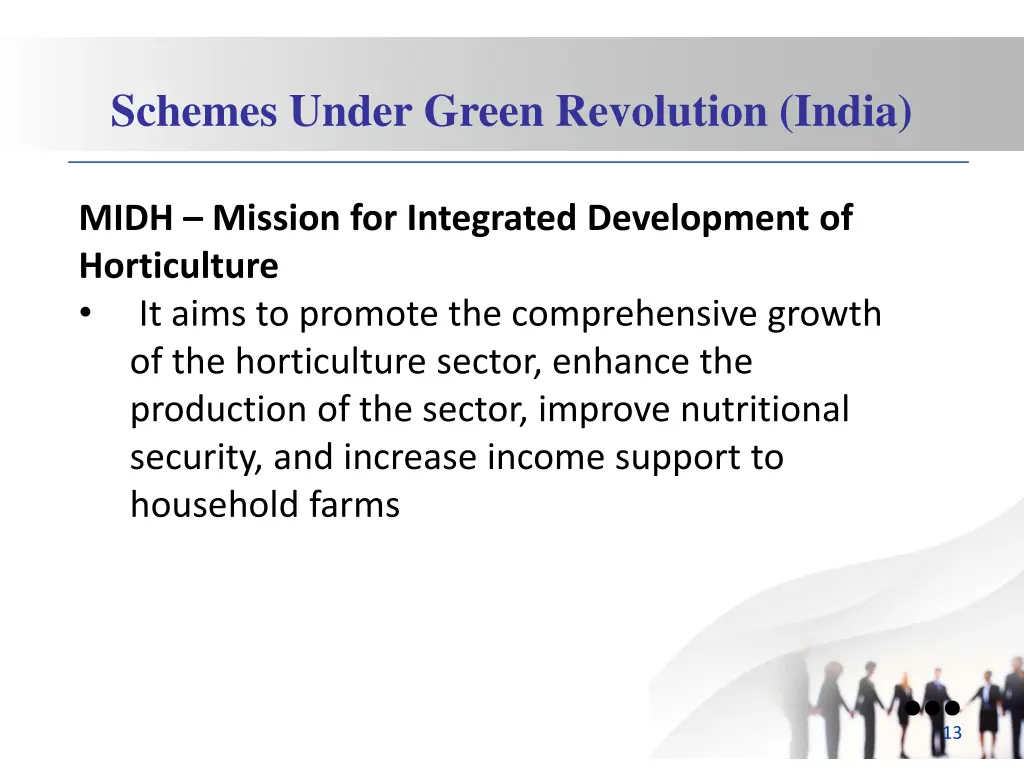 schemes under green revolution india 2