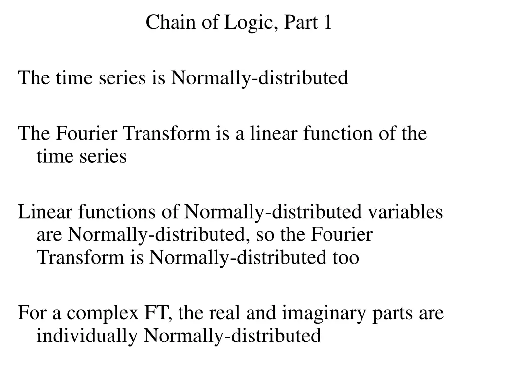chain of logic part 1