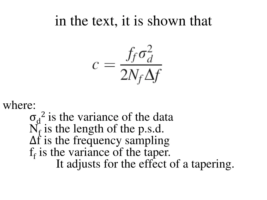 in the text it is shown that