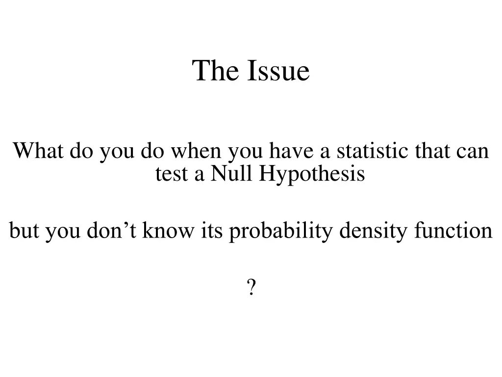 the issue