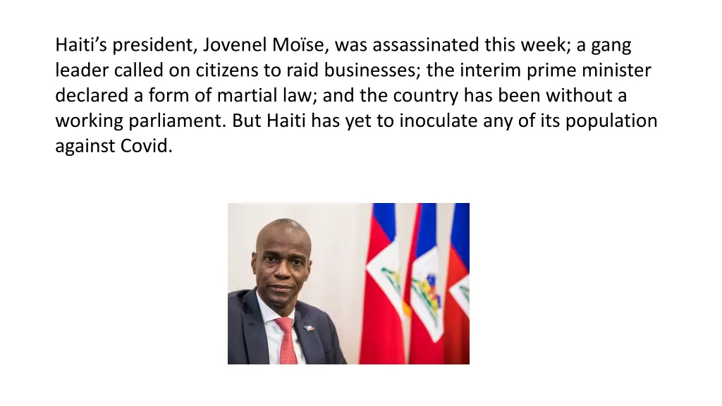 haiti s president jovenel mo se was assassinated