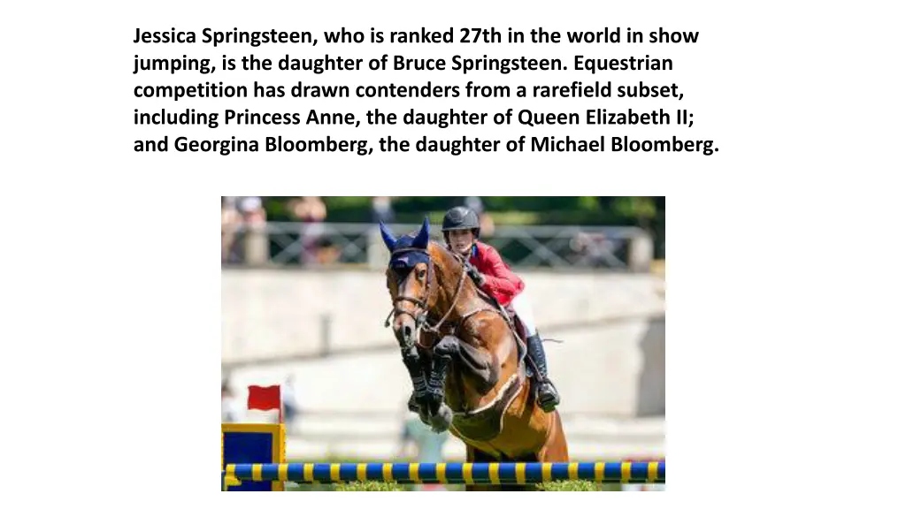 jessica springsteen who is ranked 27th