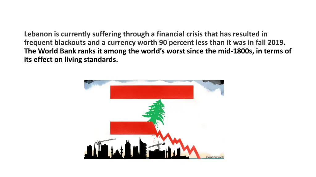 lebanon is currently suffering through