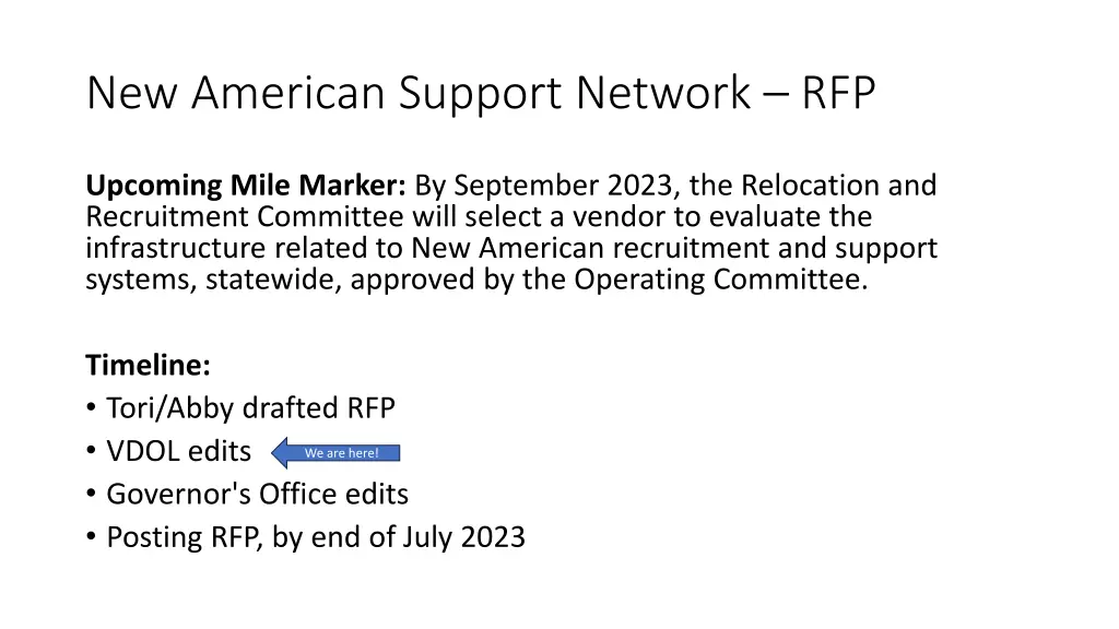 new american support network rfp