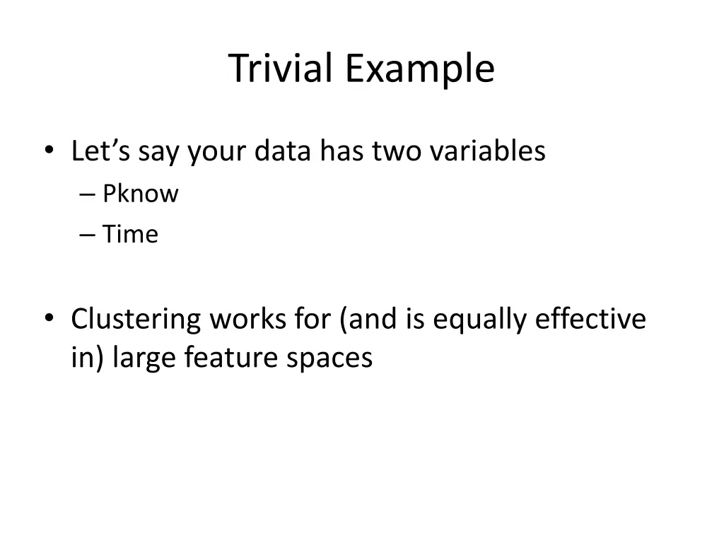 trivial example