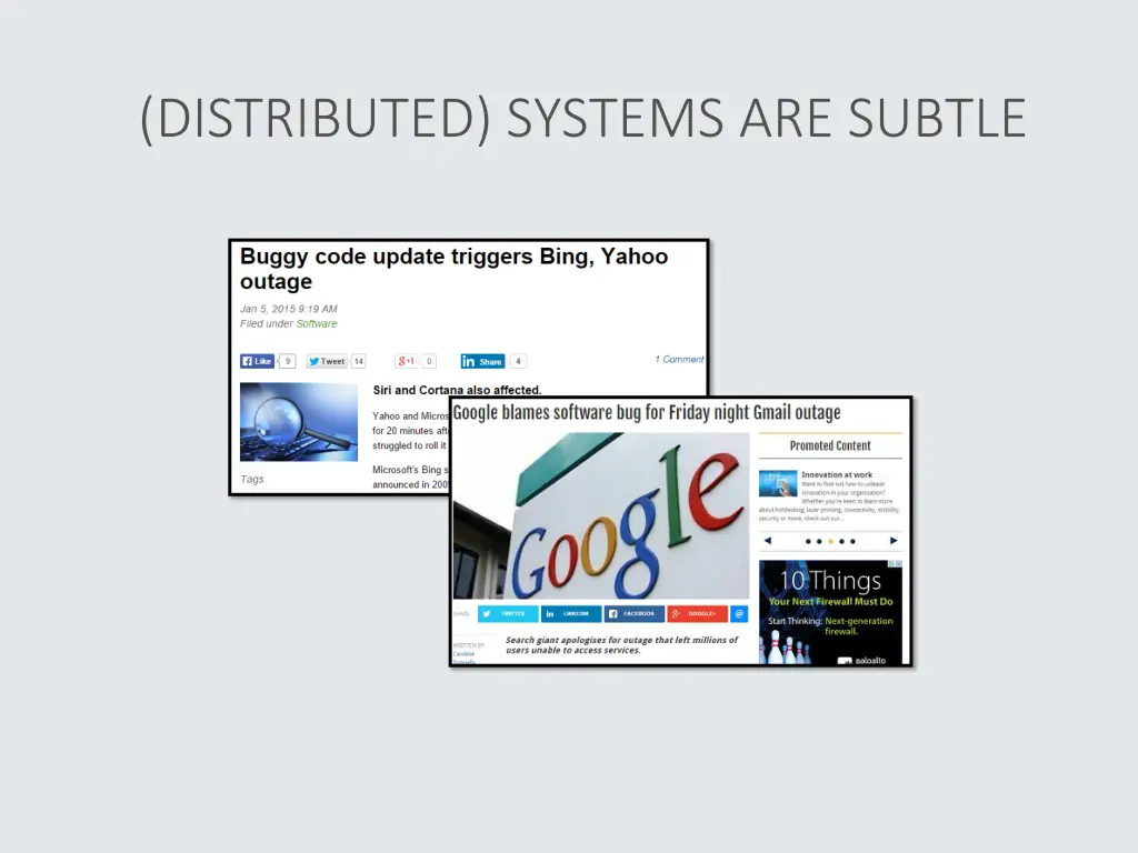 distributed systems are subtle
