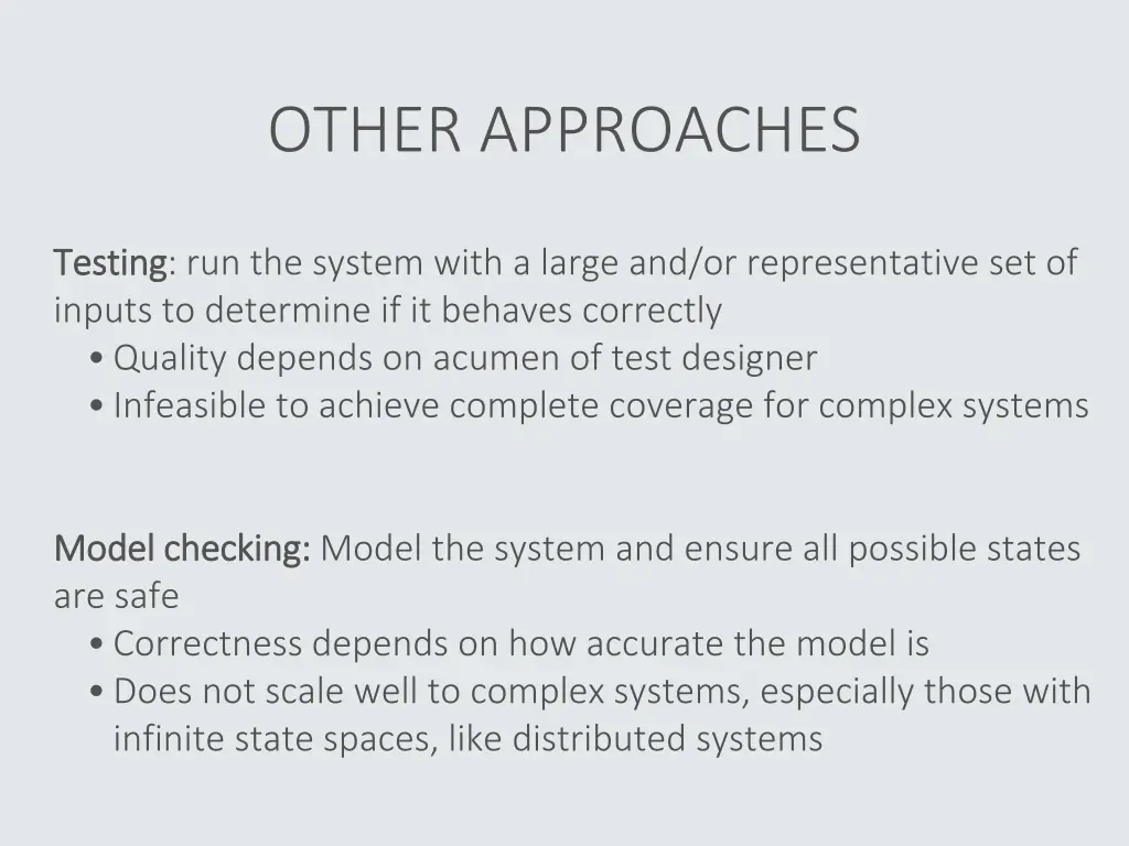 other approaches
