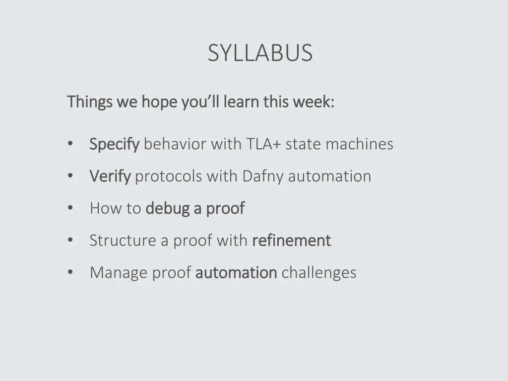 syllabus