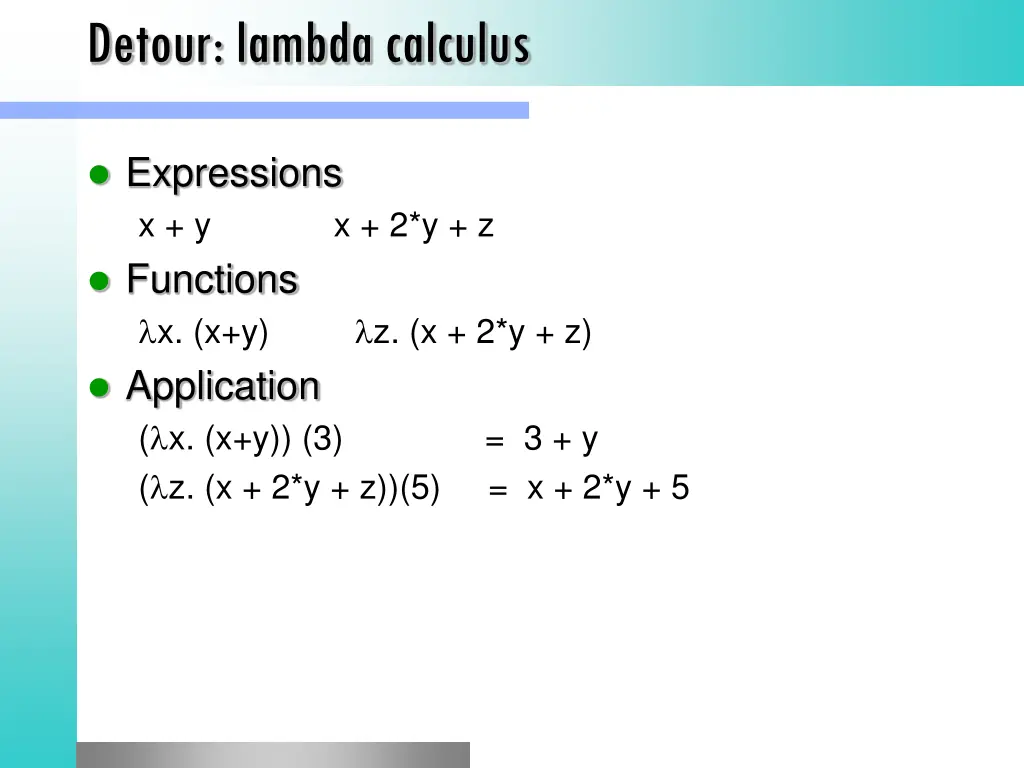 detour lambda calculus
