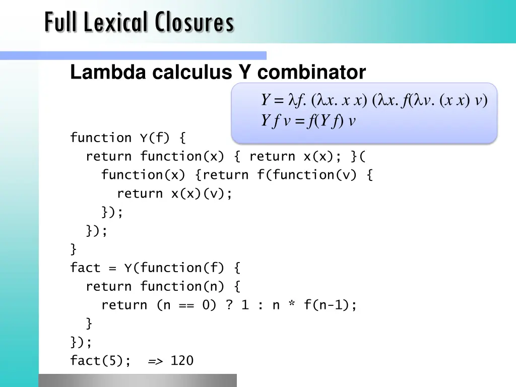 full lexical closures