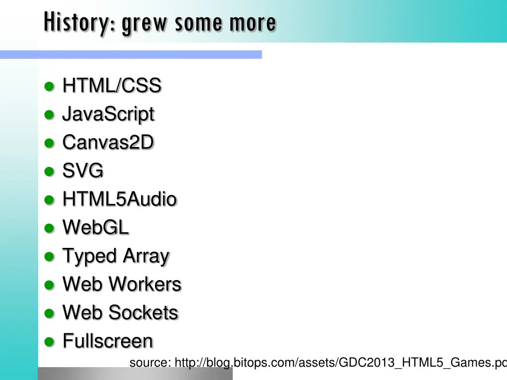 history grew some more