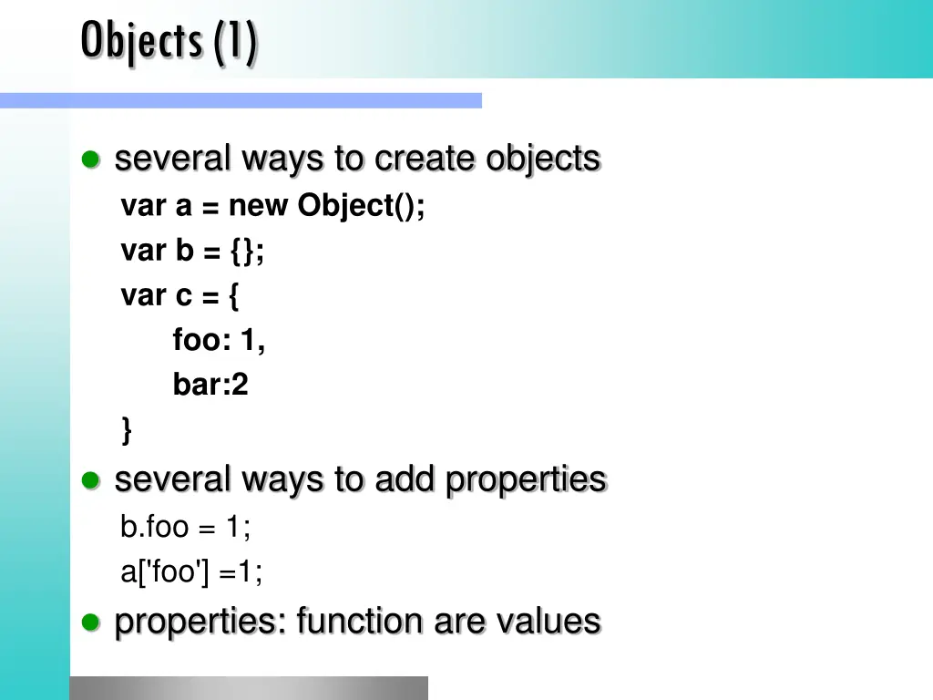 objects 1