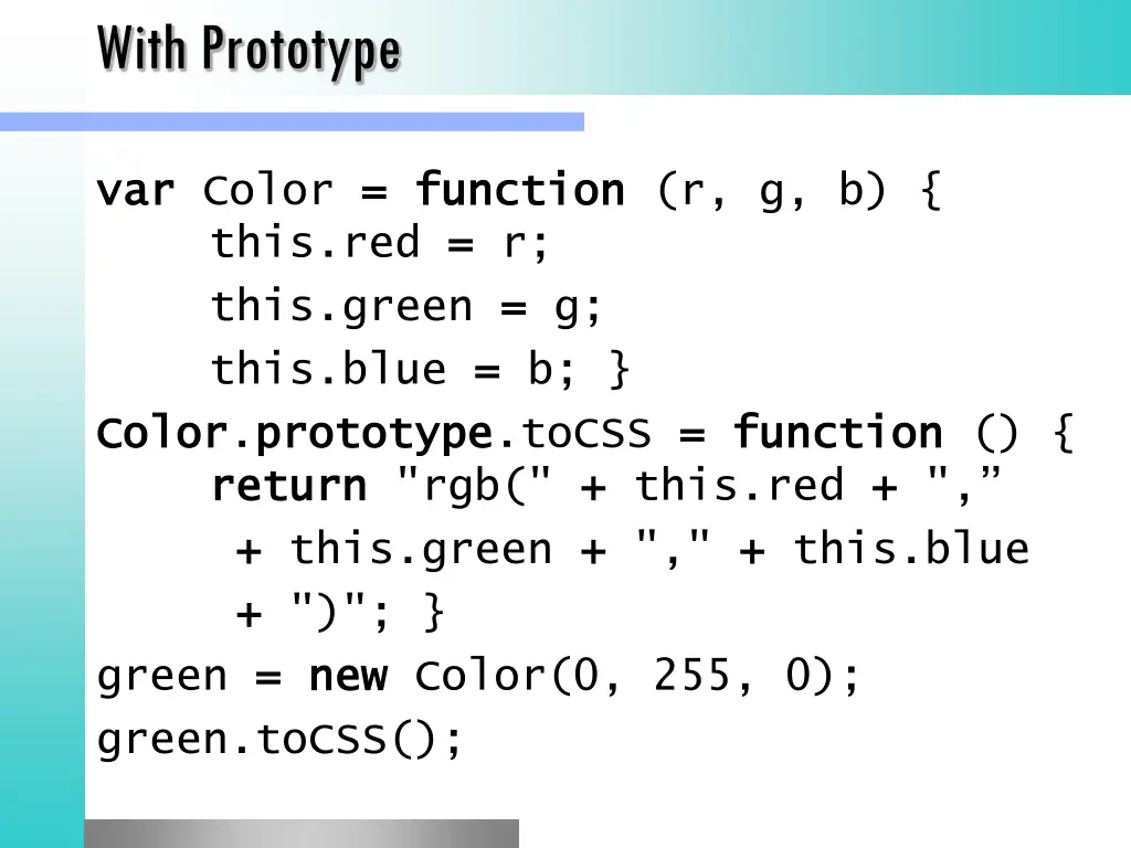 with prototype