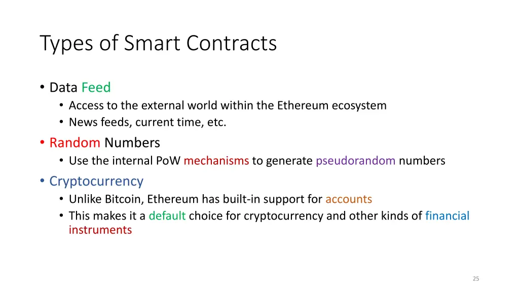 types of smart contracts