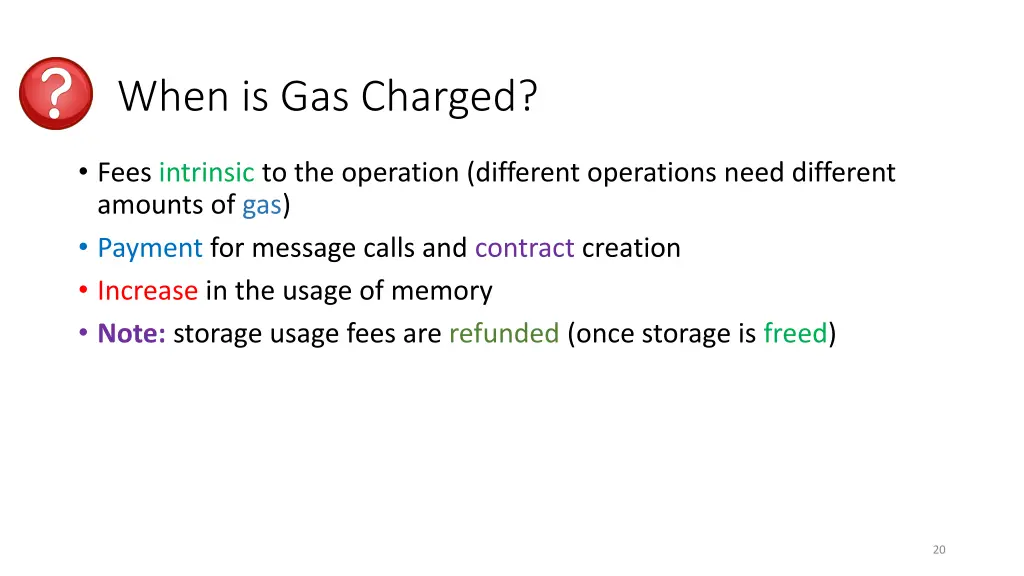when is gas charged
