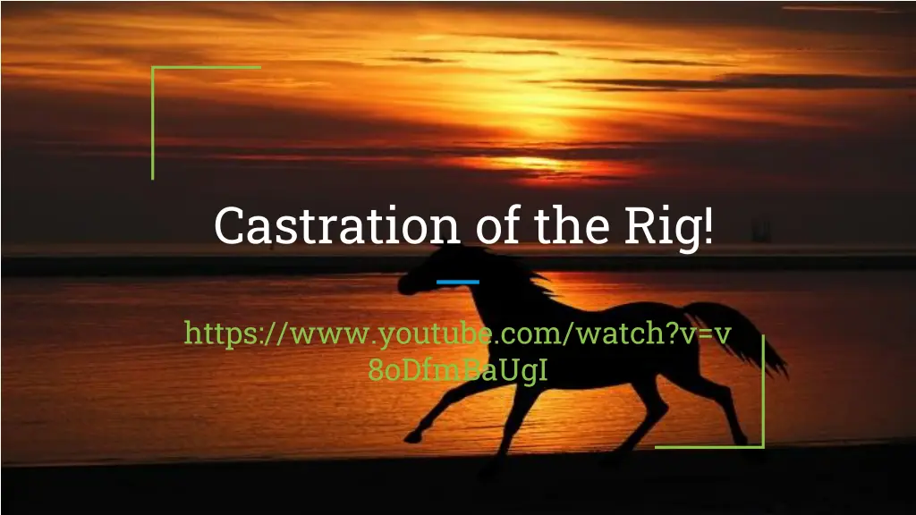 castration of the rig