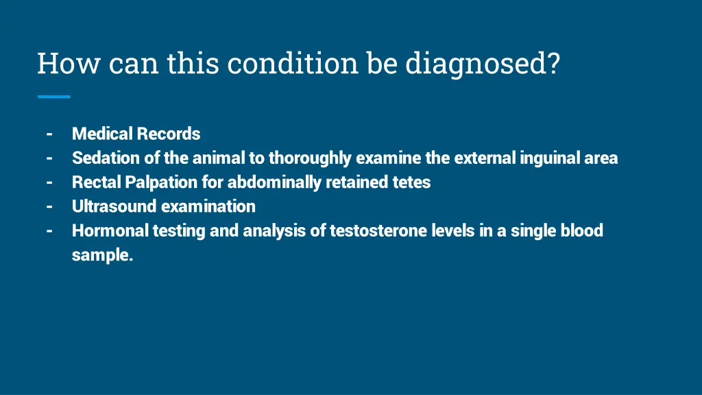 how can this condition be diagnosed