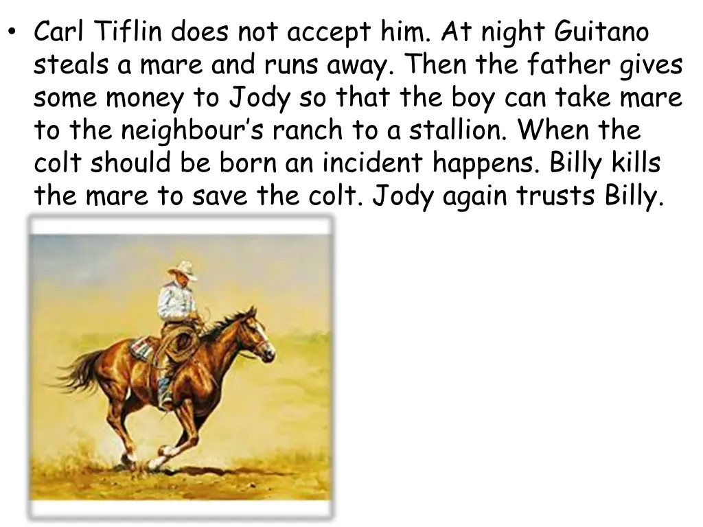carl tiflin does not accept him at night guitano
