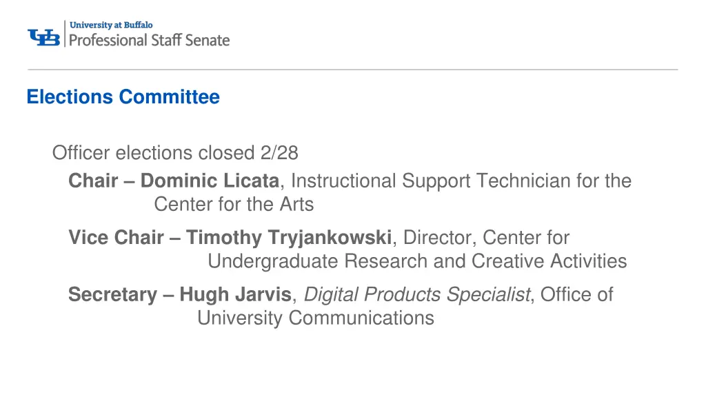 elections committee