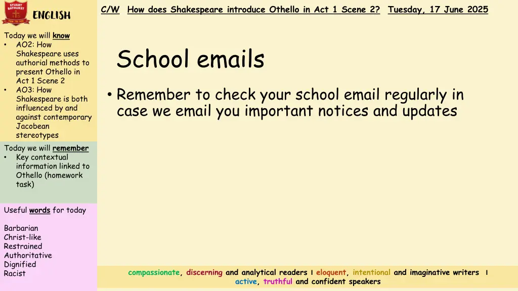 c w how does shakespeare introduce othello 11