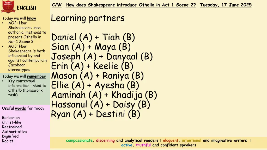 c w how does shakespeare introduce othello 4