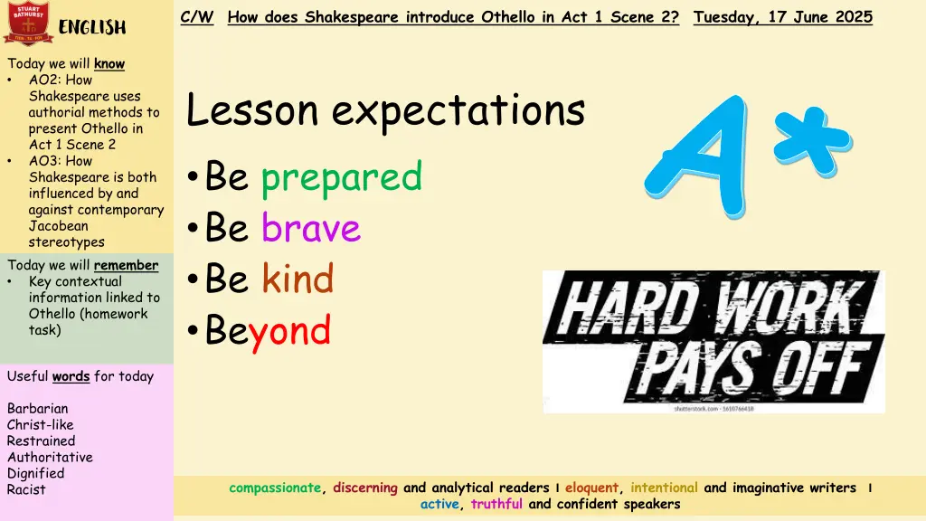 c w how does shakespeare introduce othello 9