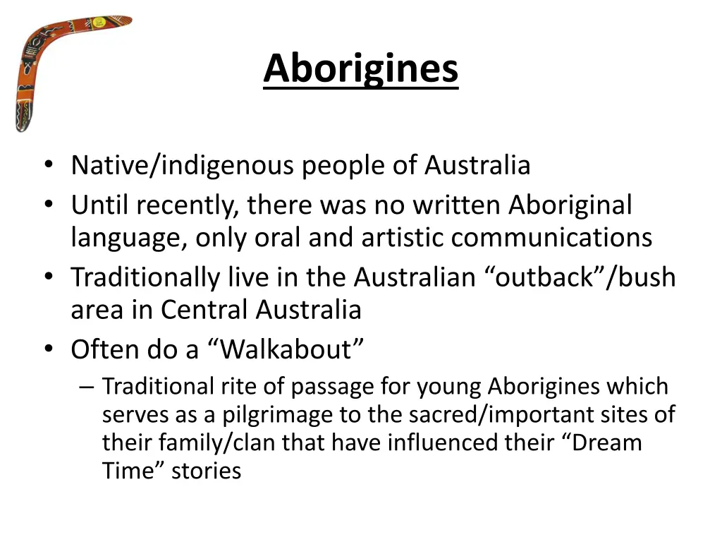 aborigines