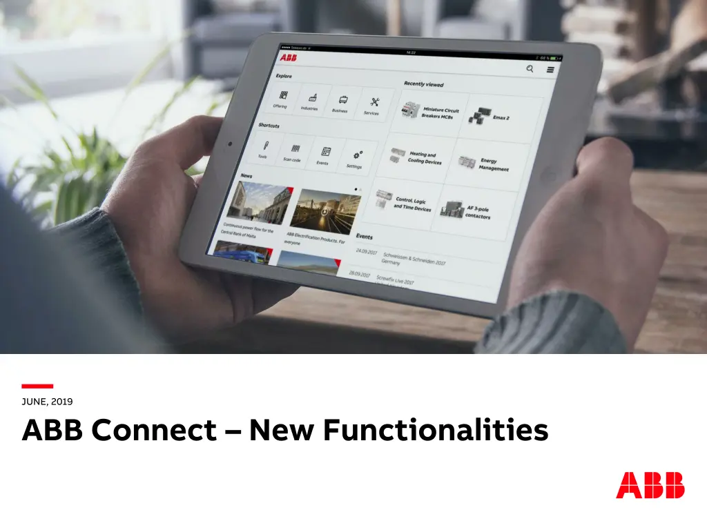 june 2019 abb connect new functionalities