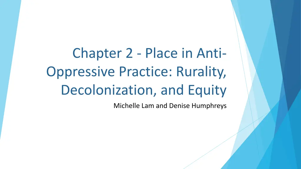chapter 2 place in anti oppressive practice