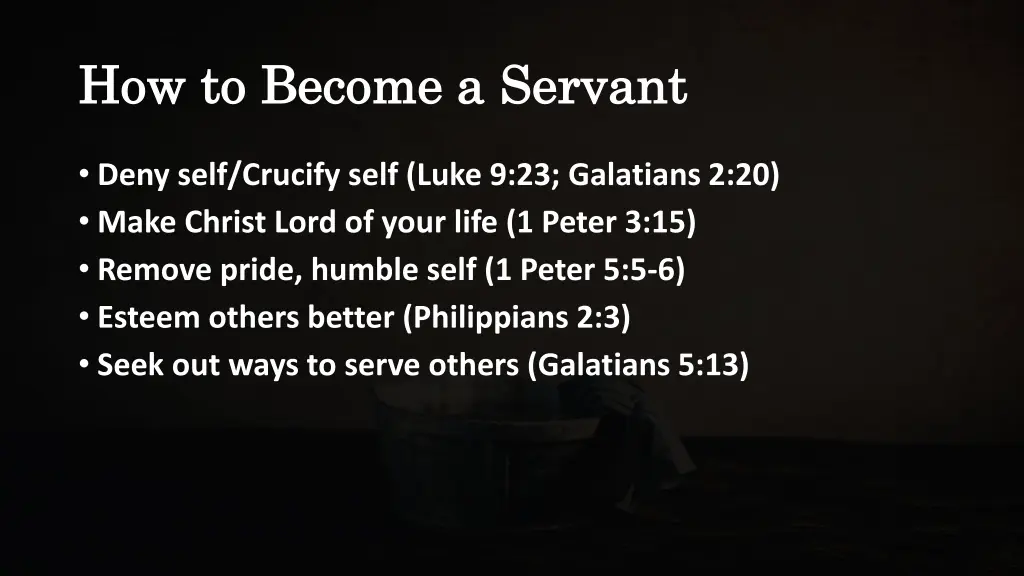 how to become a servant how to become a servant