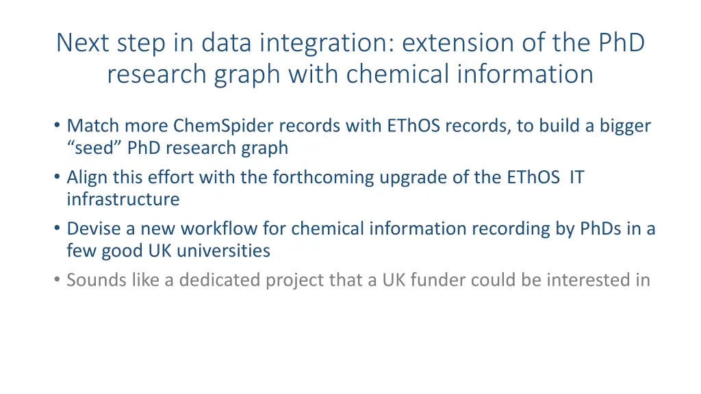 next step in data integration extension
