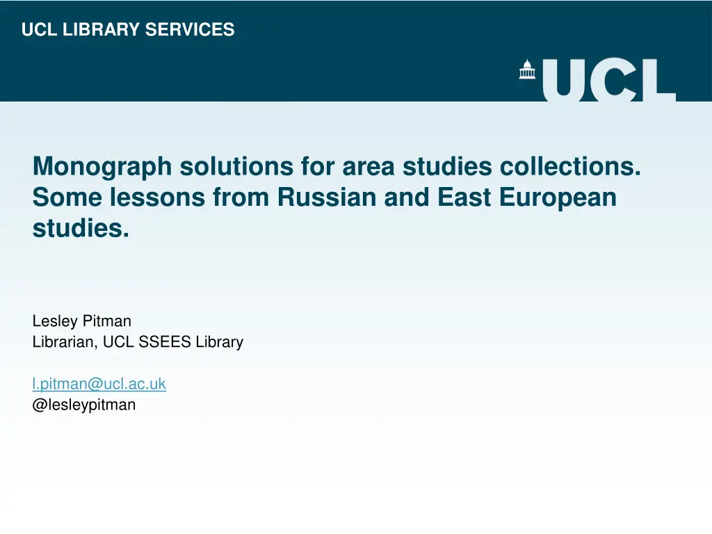 ucl library services