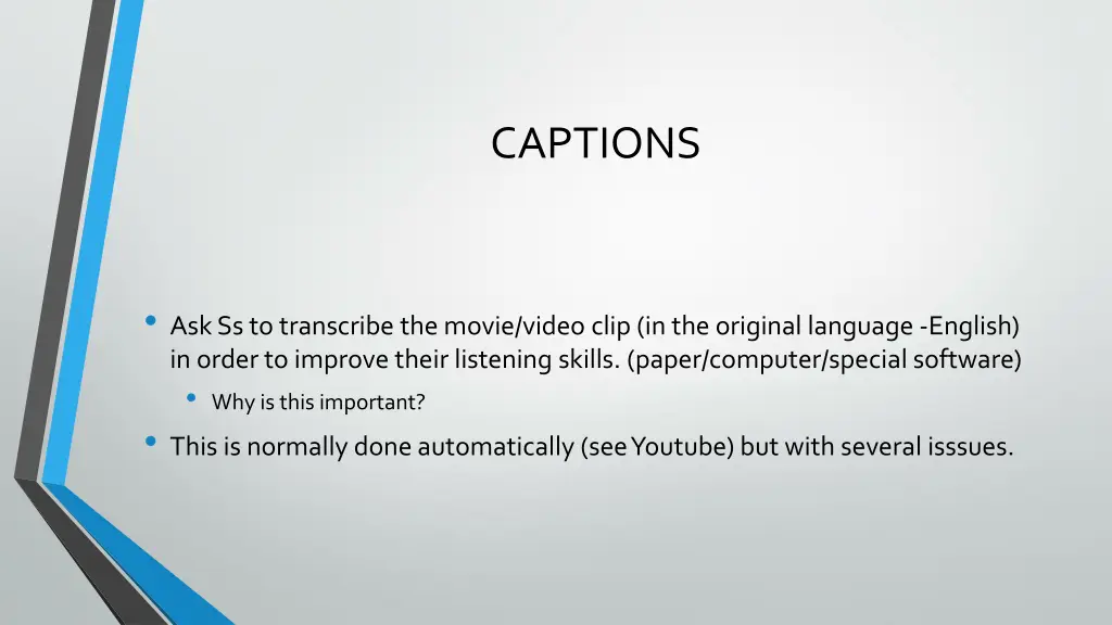 captions