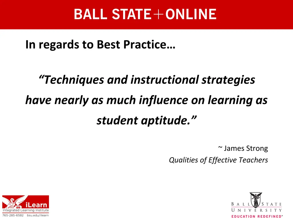 in regards to best practice